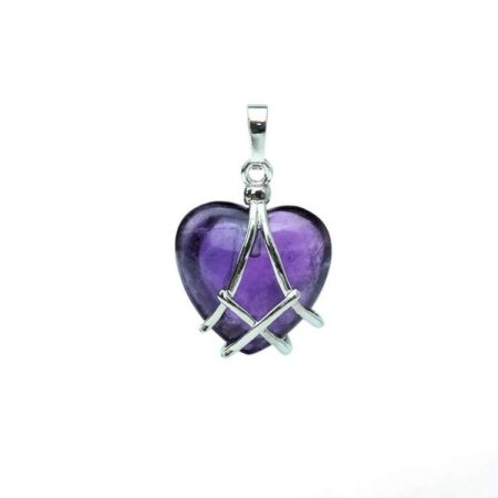 Amethyst Small Heart Pendant
