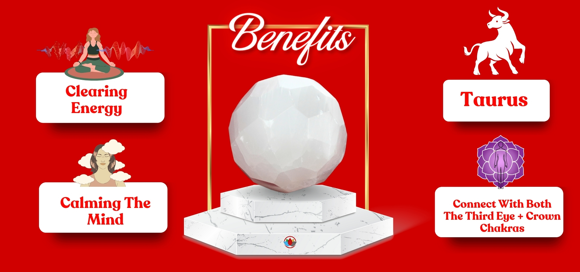 Selenite Diamond Cut Sphere Ball