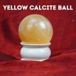 Yellow Calcite Sphere Ball
