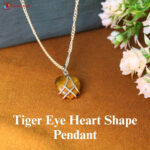 Tiger Eye Small Heart Pendant