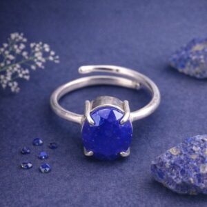 Lapis Lazuli Diamond Cut Ring