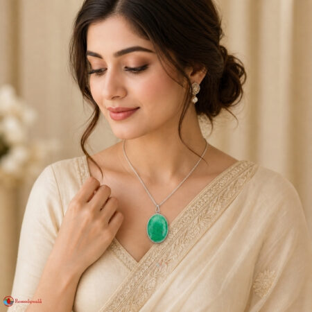 Green Aventurine Oval Shape Frame Pendant