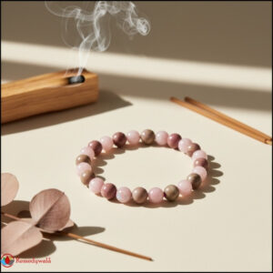 Rose Quartz and Rhodochrosite Bracelet