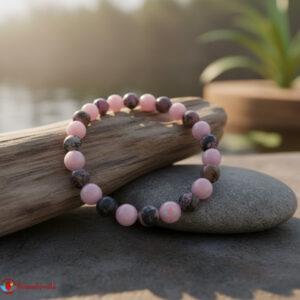 Rose Quartz and Rhodonite Bracelet