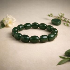 Green Jade Tumble Bracelet