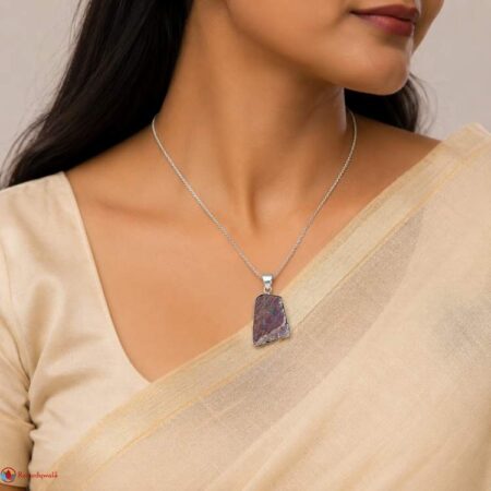 Kunzite Natural Rough Pendant