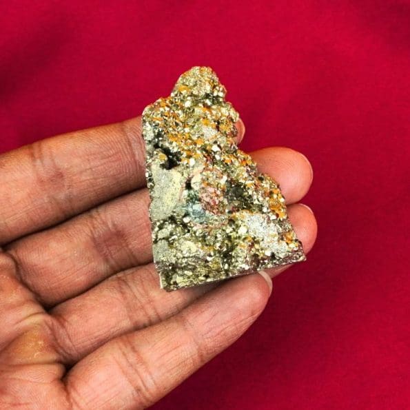 Natural Golden Pyrite Crystal Tower
