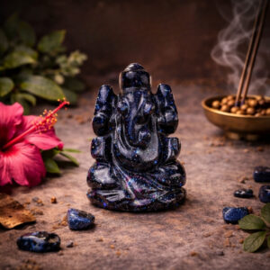 Blue Goldstone Ganesha