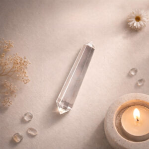 Clear Quartz Double Pointed Pencil