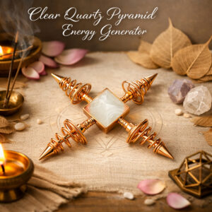 Clear Quartz Pyramid Energy Generator