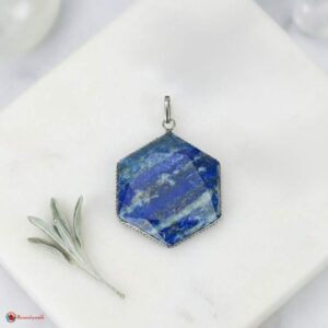 Lapis Lazuli David Star Shape Frame Pendant