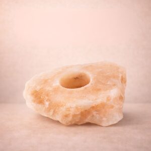 Natural Shape Himalayan Pink Salt Candle Holder