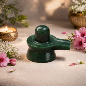 Green Jade Shiva Lingam