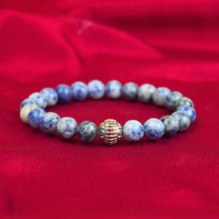 Sodalite Bracelet with Charm