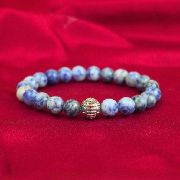 Sodalite Bracelet with Charm