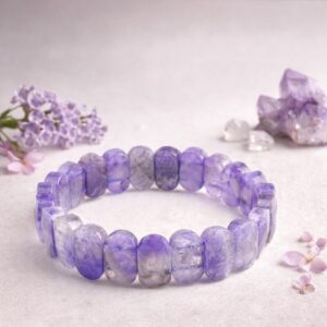 Amethyst Diamond Cut Bracelet