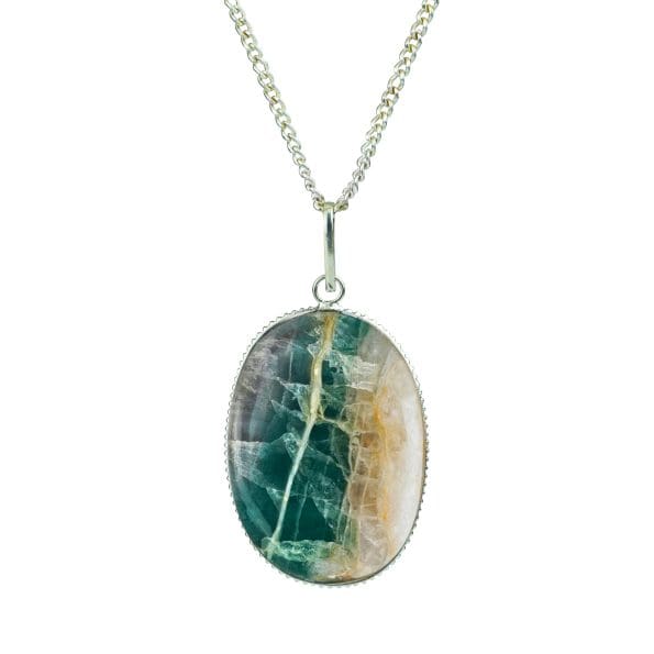 Multicolor Fluorite Pendant