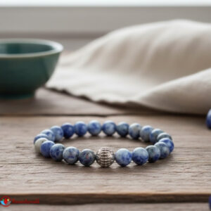 Sodalite Bracelet with Charm