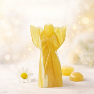 Yellow Jade Crystal Angel