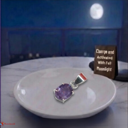 Amethyst Diamond Cut Pendant