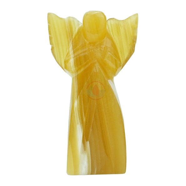 Yellow Jade Crystal Angel