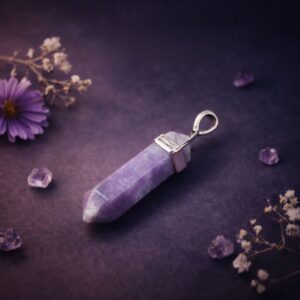 lepidolite Pencil Pendant
