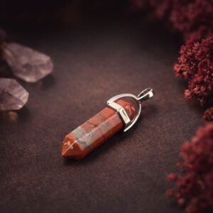 Red jasper Pencil Pendant