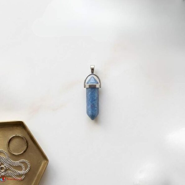 Blue Aventurine Pencil Pendant