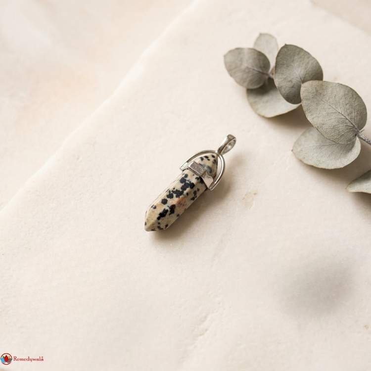 Dalmatian Jasper Pencil Pendant