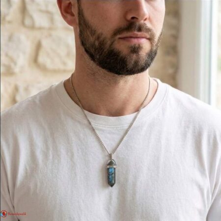 labradorite Pencil Pendant