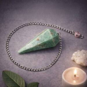 Green Jade Crystal Dowsing Pendulum