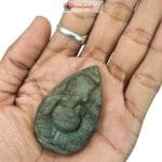 Labradorite flat stone ganesha (2)