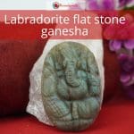 Labradorite flat stone ganesha (2)