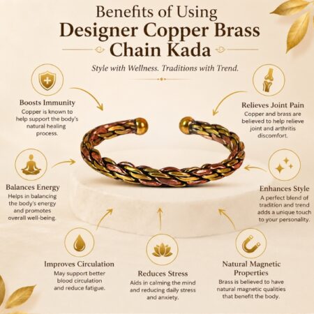 Designer Copper Brass Chain Kada