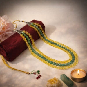 Citrine and green aventurine necklace