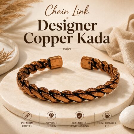 Chain Link Designer Copper Kada