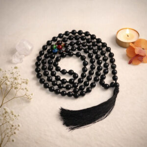Black Tourmaline 6mm Mala With Certificate
