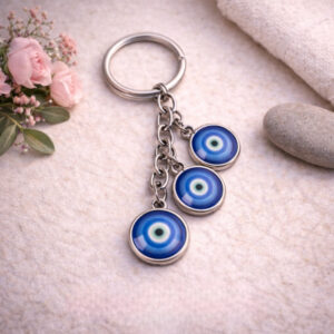Evil Eye Layered Keychain