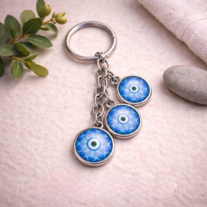 Evil Eye Mandala Keychain