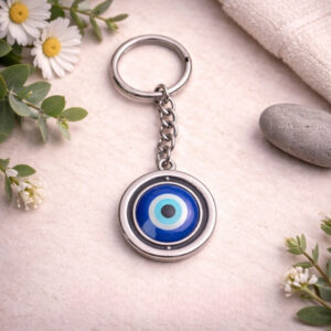 Evil Eye Round Keychain
