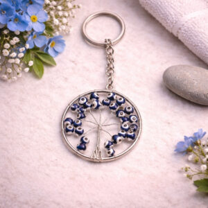 Evil Eye Big Tree of Life Key chain