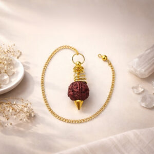 Rudraksha Golden Color Dowsing Pendulum