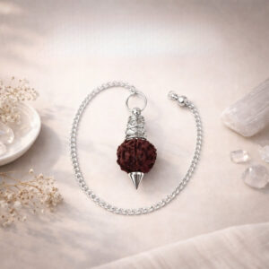 Rudraksha Silver Color Dowsing Pendulum