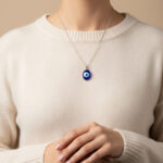 Evil Eye Oval Pendant