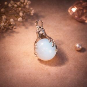 Opalite Holding Hand Pendant