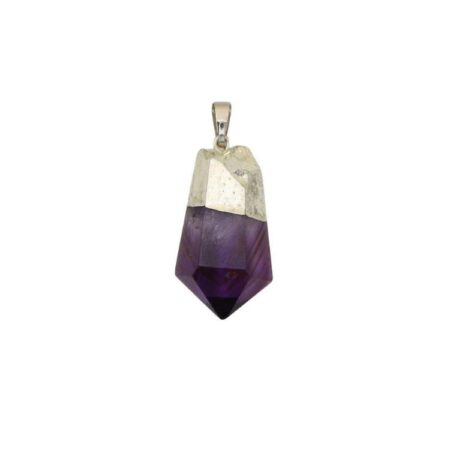 Amethyst Silver Cap Pendant