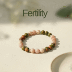 Fertility Bracelet, Unakite Moonstone Combination Bracelet 8mm