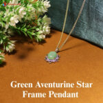 Green aventurine star frame pendant (3)