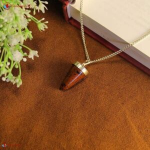 Mahogany Obsidian Cone Polish Cap Pendant