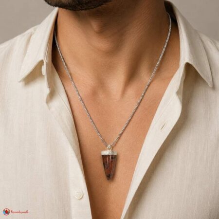 Mahogany Obsidian Cone Polish Cap Pendant
